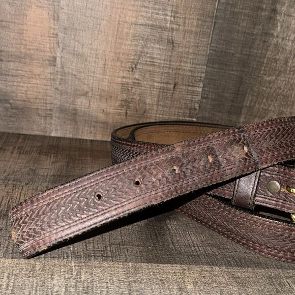 LEEGIN leather‎ Belt- Diamond print- size 50 - Picture 3 of 9